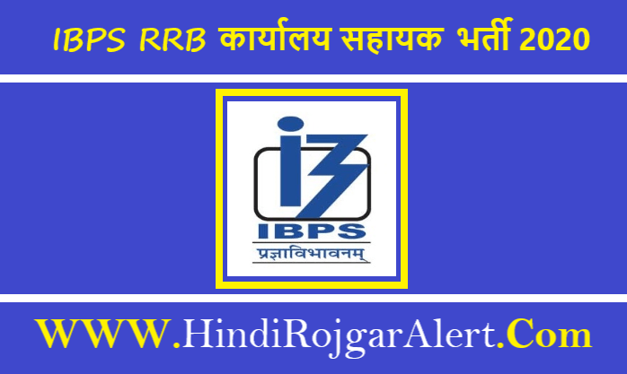 IBPS RRB Office Assistant Bharti 2020 IBPS RRB बैंक कार्यालय सहायक भर्ती 2020  