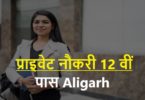 Private Naukri 12th Pass Aligarh 2021 | प्राइवेट नौकरी 12 वीं पास Aligarh